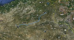 map Kars to Erzurum Turkey